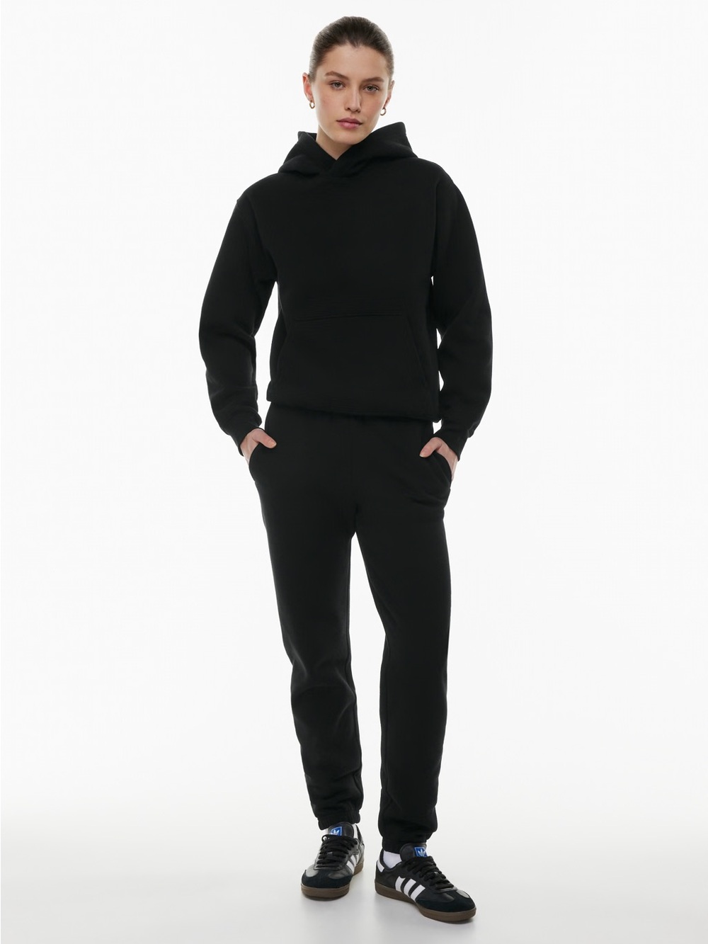 Aritzia TNA - Cozy Fleece Prefect Sweatpants - Black - Size XS